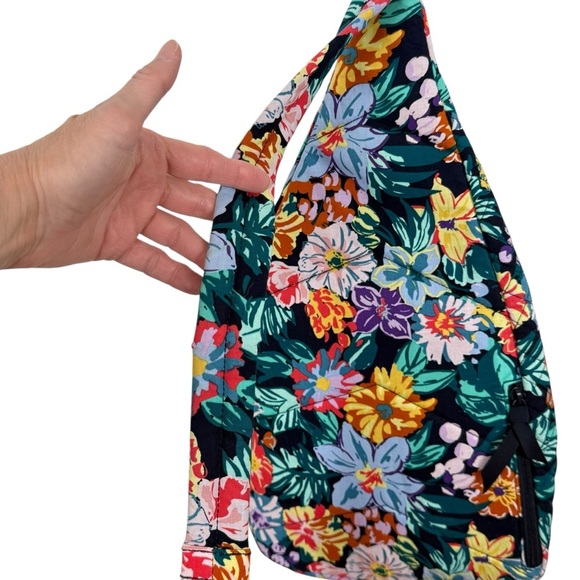 Vera Bradley Happy Blooms Pattern Sling Backpack • Lightweight & Functional - Picture 4 of 14